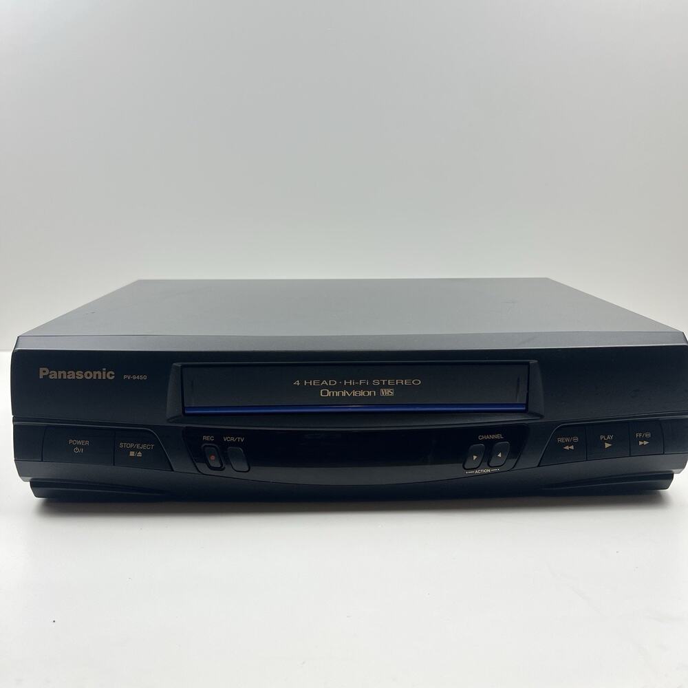Panasonic PV-9450 4-Head Hi-Fi VHS VCR with Omnivision Tested No Remote